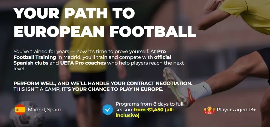 soccer academy in spain