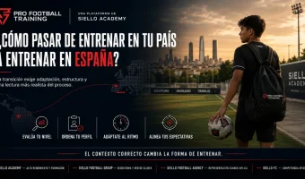 International football player arriving in Madrid to train in Spain within a structured process focused on level assessment, adaptation and high-performance development