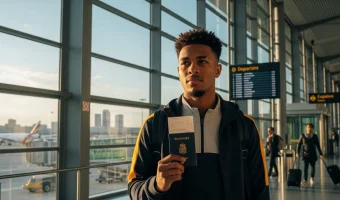International football player without a European passport in Spain, checking documentation and feasibility for a long-stay program.