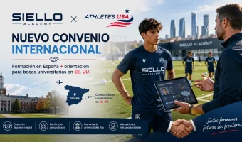 Siello Academy and Athletes USA partnership for football development in Spain and college soccer scholarships.