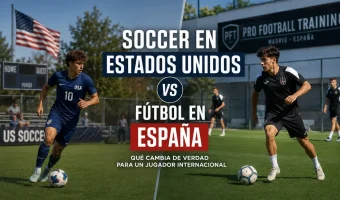 International player training in Spain after coming from the U.S. soccer environment